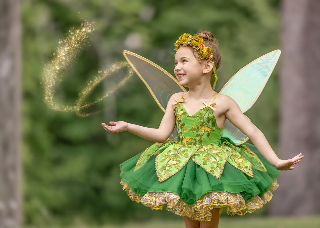 Pixie Hollow Floral Halo or Bun Wrap m2m Bitty Bundles of Joy *Pre-order 4 wk turnaround*