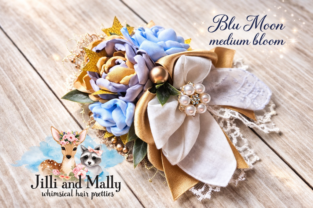 Blue Moon Medium Floral Hankie Bloom