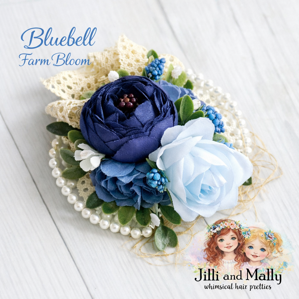 Bluebell Medium Bloom Floral Headband
