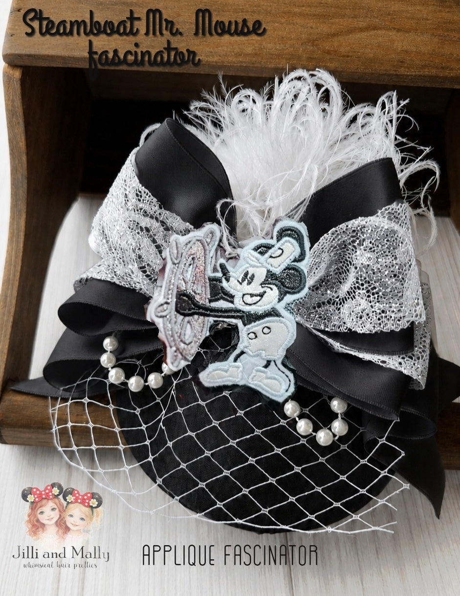 Steamboat Mr Mouse 1923 Fascinator Mini Hat *Pre-order with 4 week turnaround time*