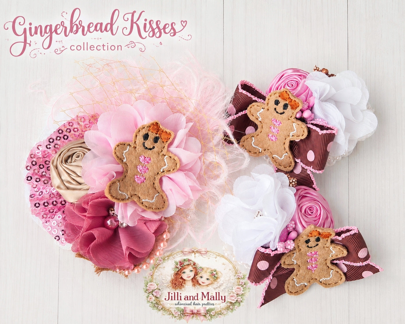 Gingerbread Kisses Mini Blooms m2m AIB ~Single OR Piggies *Pre-order 4 wk turnaround*