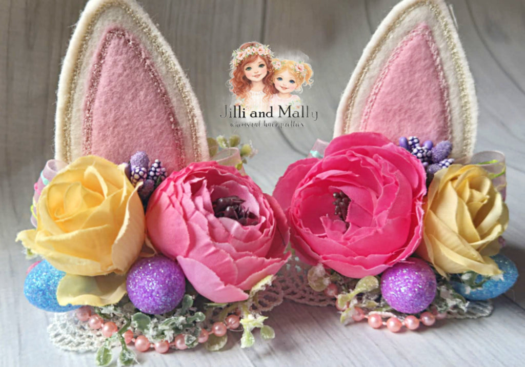 Easter Bunny Mini Ears Piggie Set