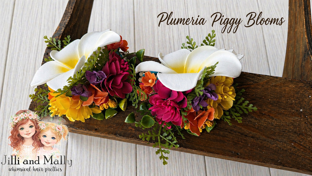 Bright Plumeria Mini Blooms~Single OR Piggies *Pre-order 4 wk turnaround*