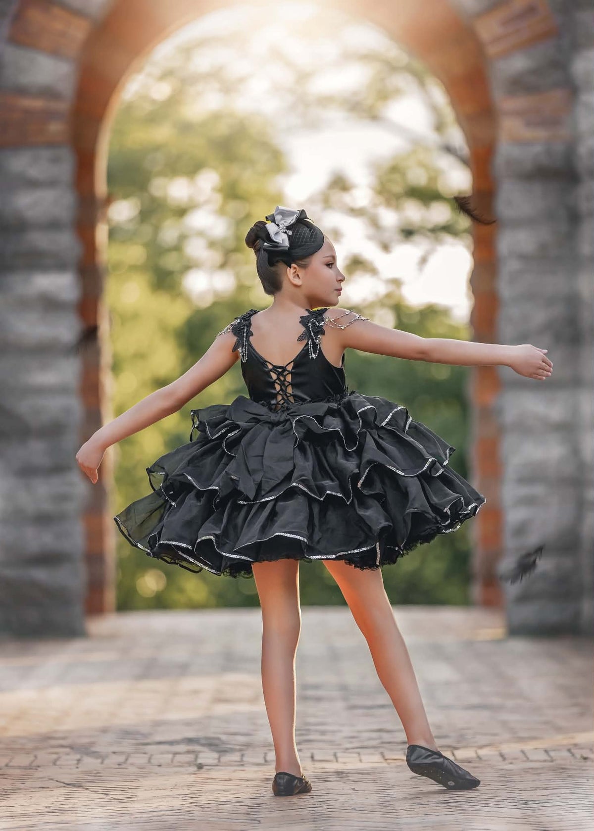 Whispers on Swan Lake Fascinator Mini Hat m2m Kada Boutique *Made to Order with 4 week turnaround time*