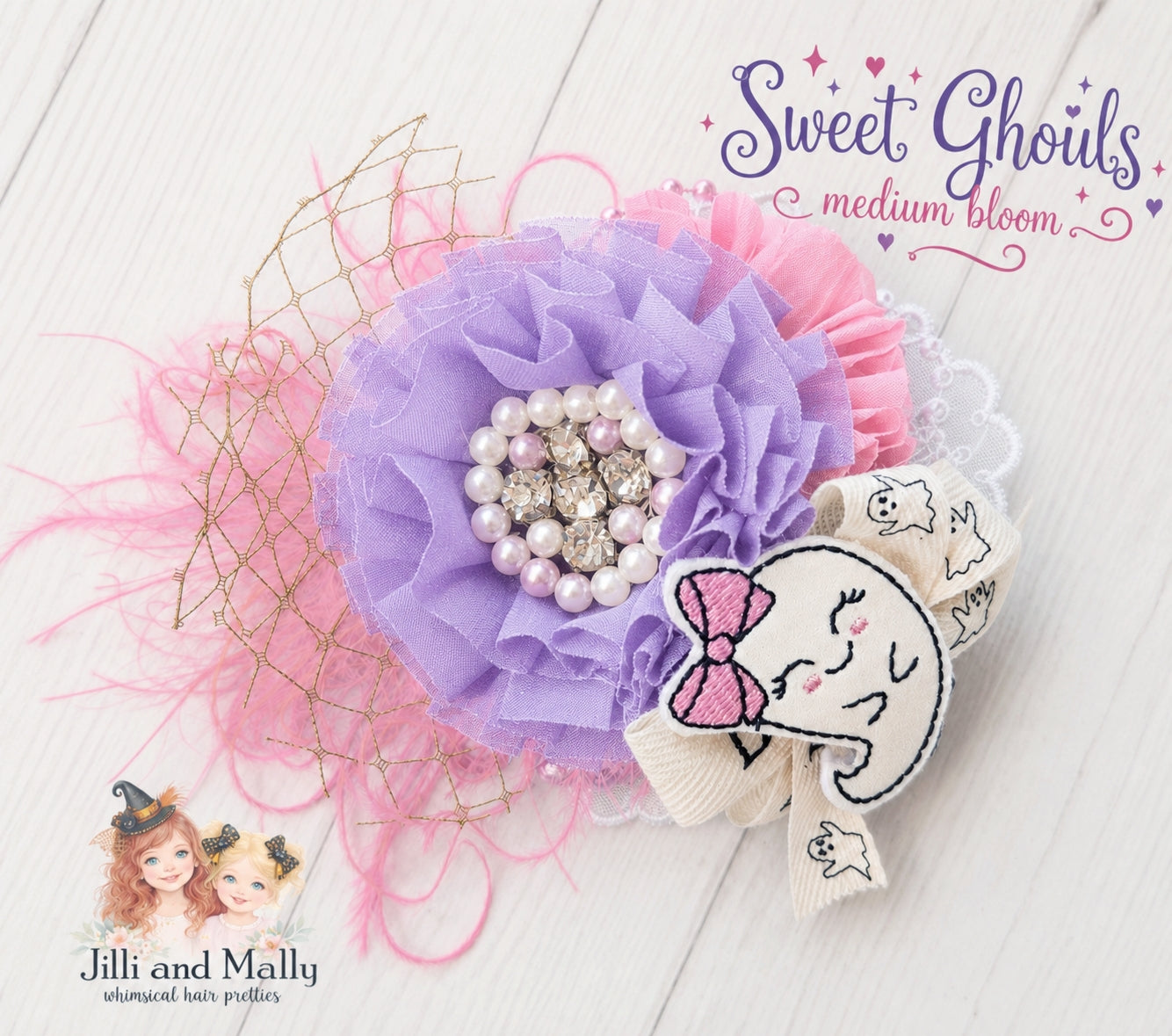 Sweet Ghouls Halloween Medium Floral Bloom m2m Mia Miel *pre-order 4 wk turnaround*