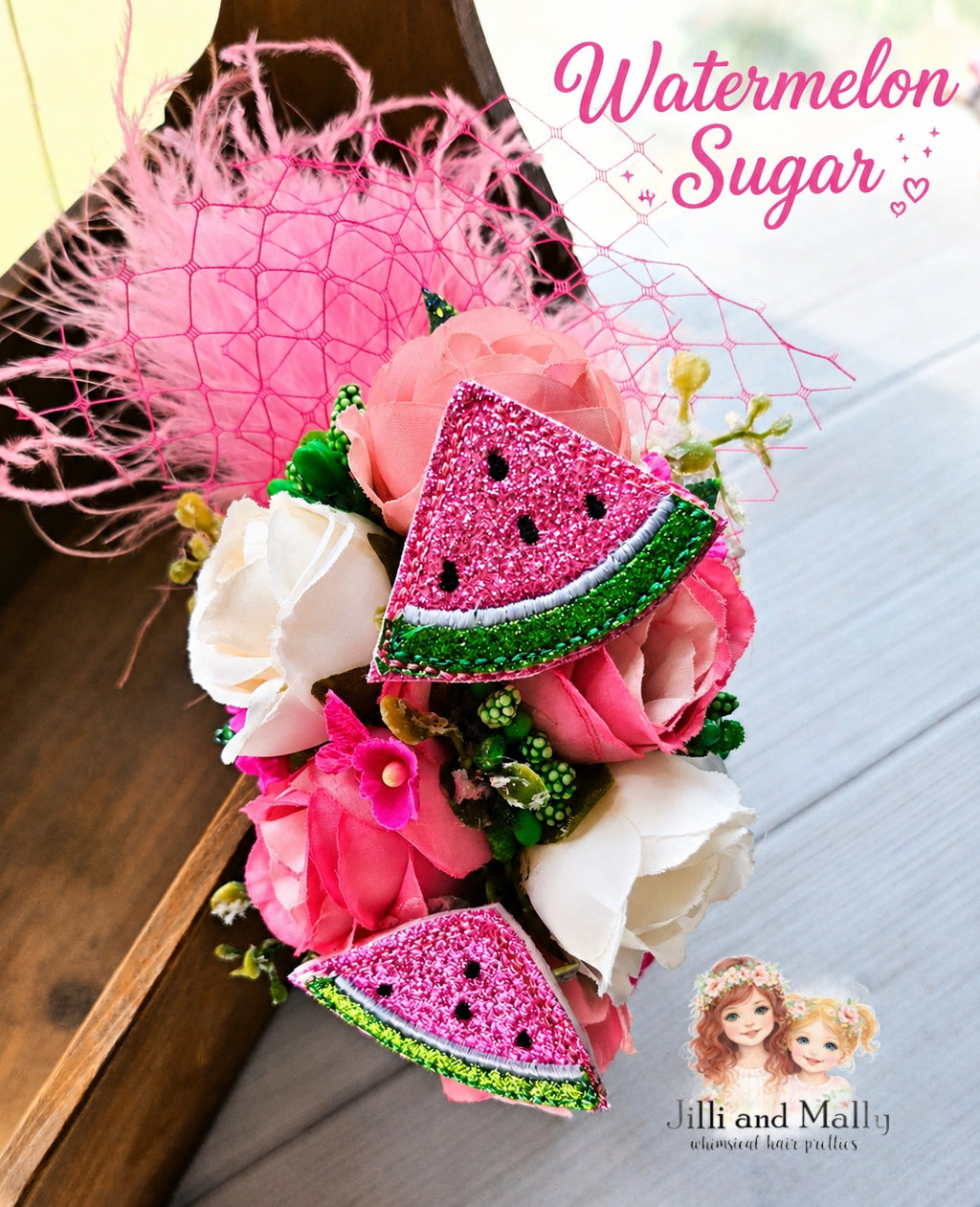 Watermelon Sugar Large Floral Bloom *pre-order 4 wk turnaround*