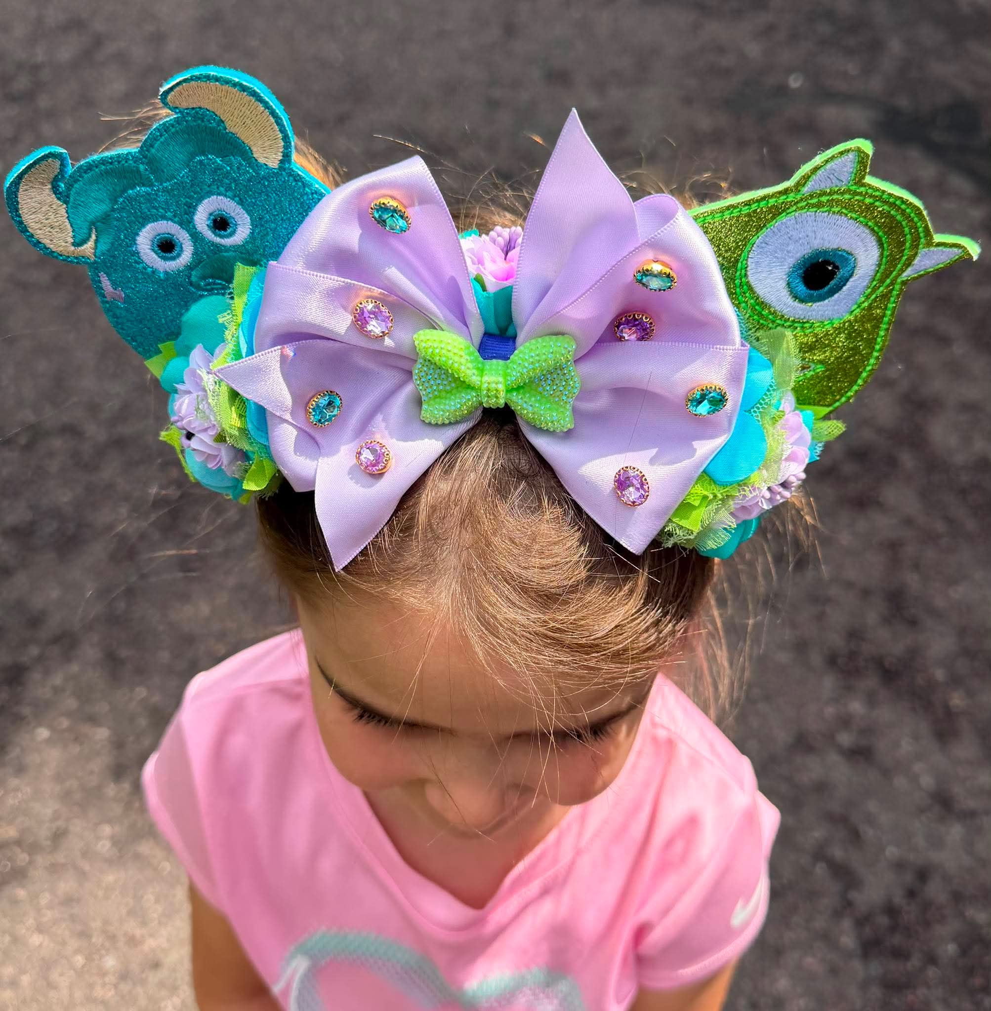 Monster Friends Full Sized Ears on Hard Headband Pre-order 4 wk TAT