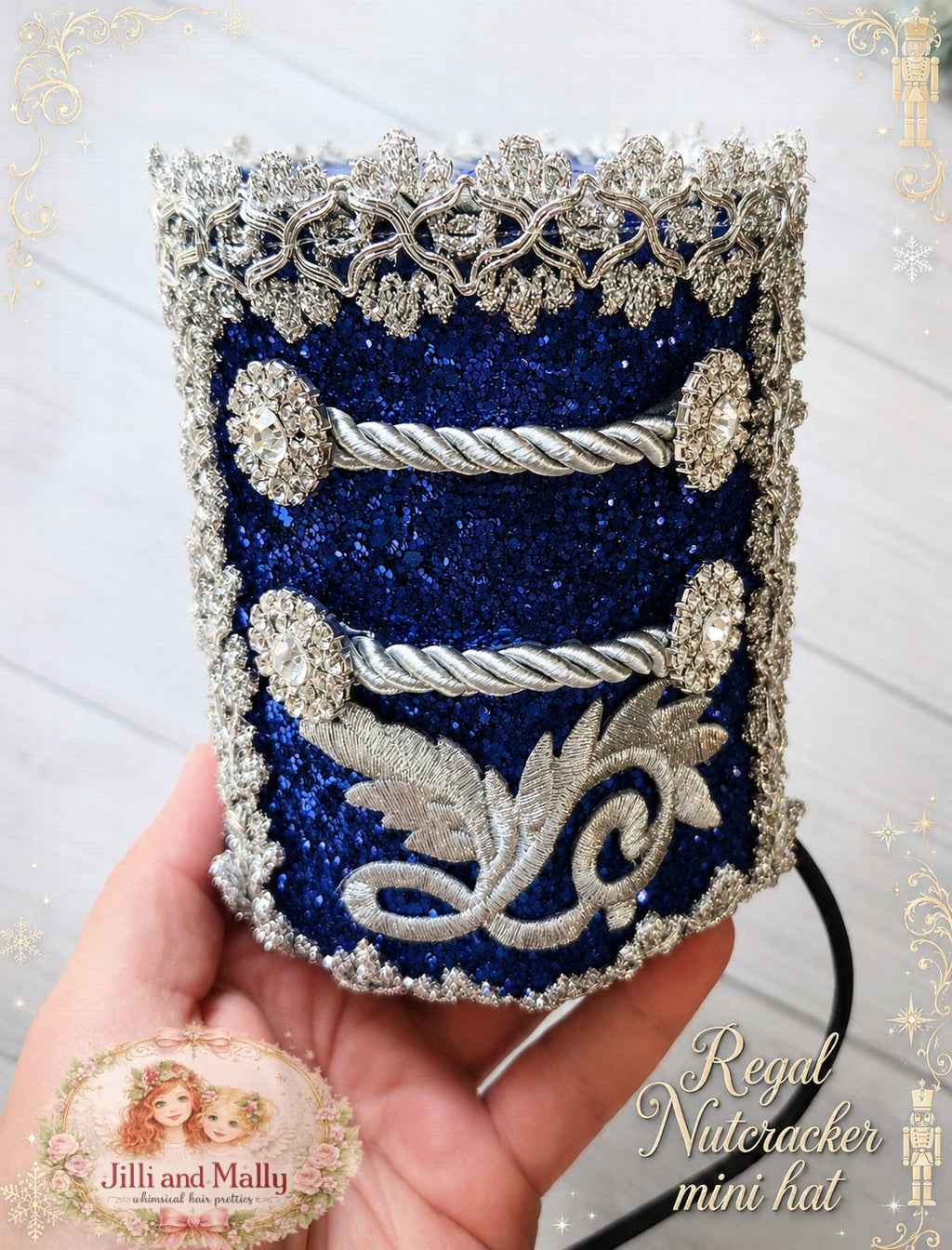 Regal Nutcracker Mini Hat m2m Mararte *Made to Order with 4 week turnaround time*