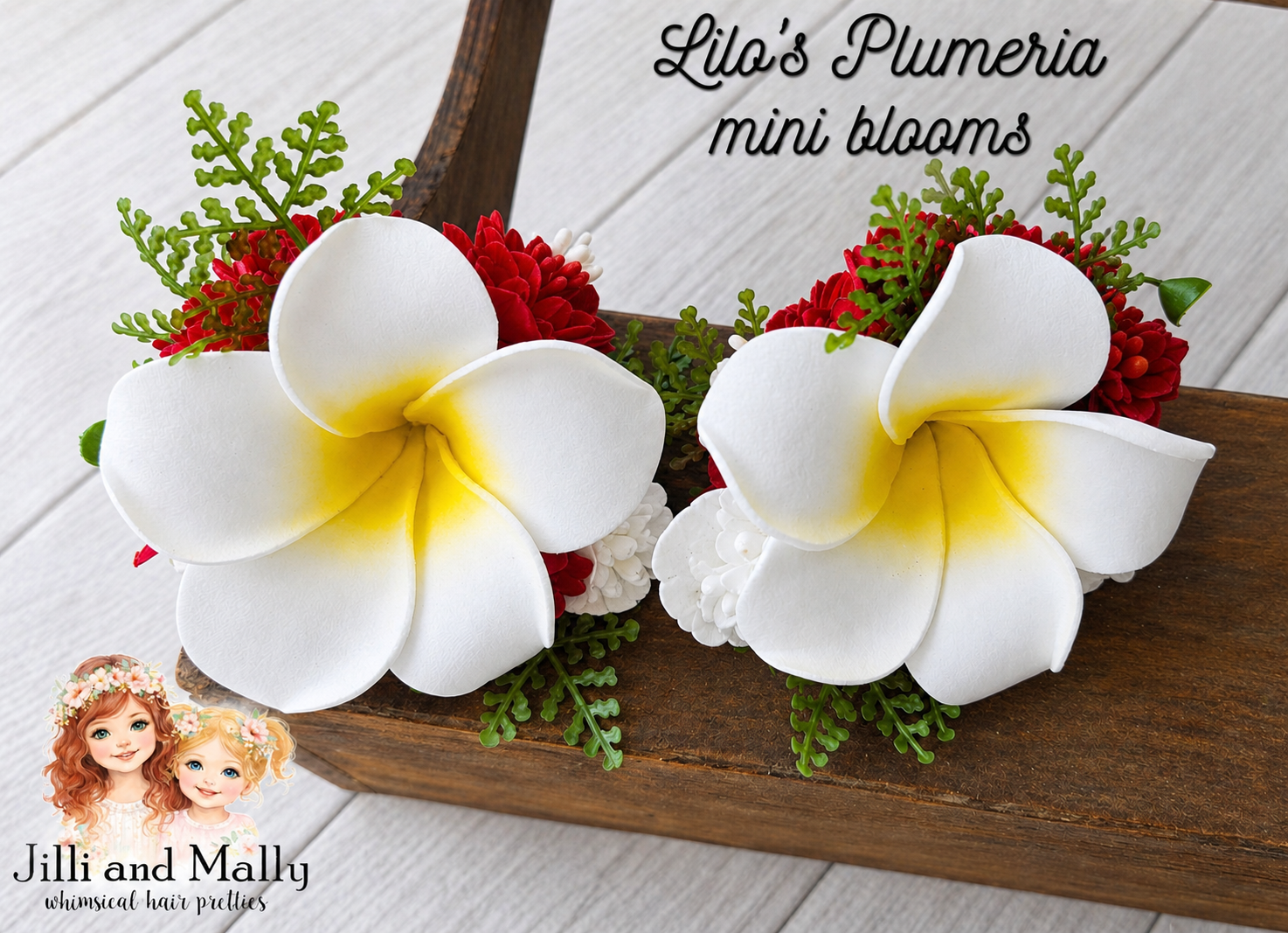 Lilo's Plumeria Mini Blooms~Single OR Piggies *Pre-order 4 wk turnaround*