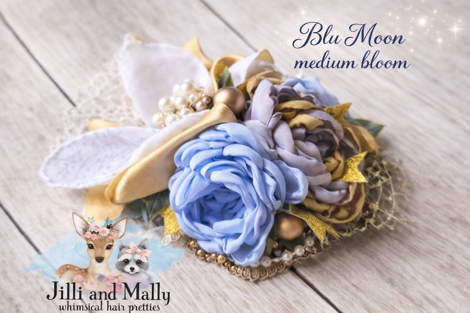 Blue Moon Medium Floral Hankie Bloom