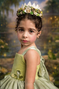 Enchanted Lilypad Floral Crown m2m Hummingbirds & Flowers *Pre-Order-4 wk turnaround*