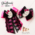 Pink Ghoulfriends Ghost Single OR Piggy Bows OR Long Bows *Pre-order 4 wk turnaround*