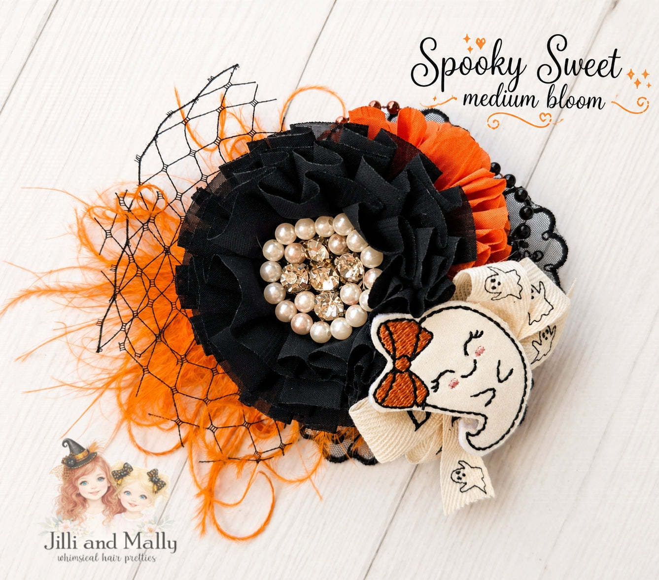 Spooky Sweet Halloween Medium Floral Bloom *pre-order 4 wk turnaround*