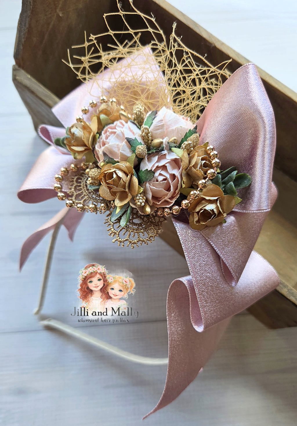 Dutchess of Dawn Floral Bow m2m La Petite Wardrobe *Pre-Order TAT 4 weeks*