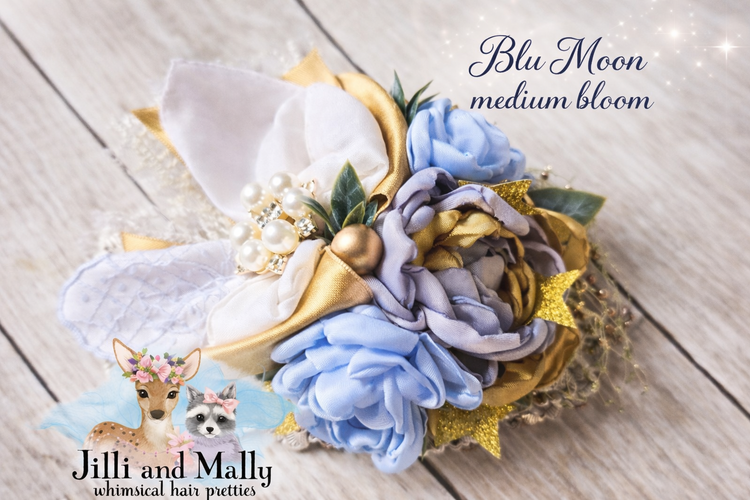 Blue Moon Medium Floral Hankie Bloom