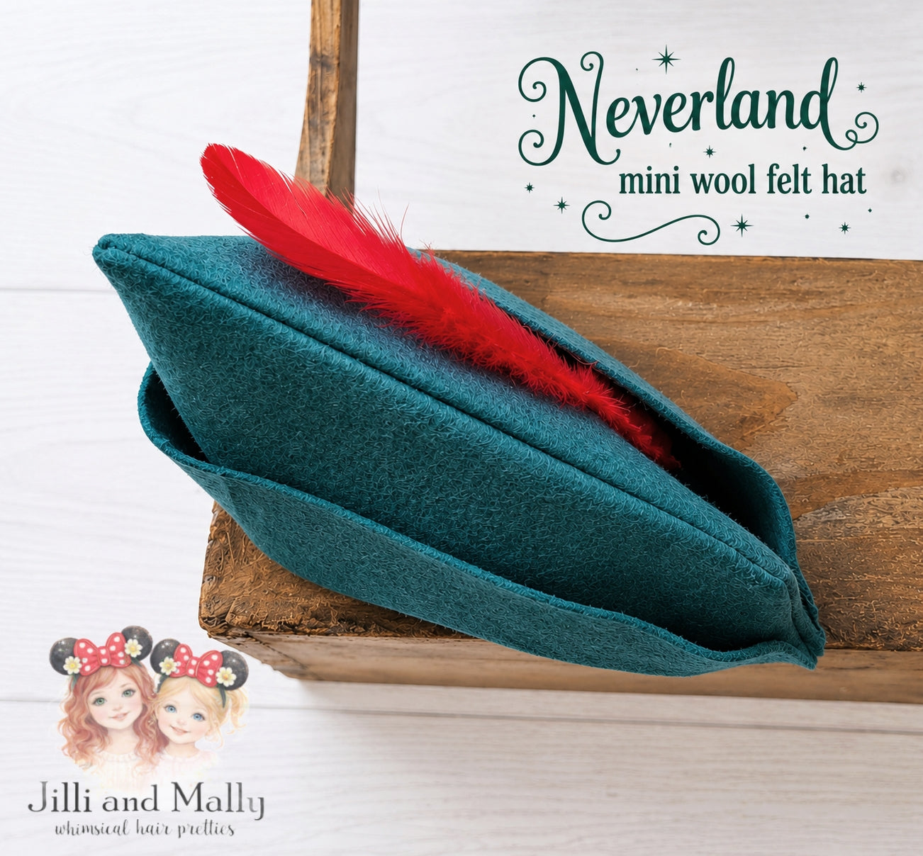 Neverland Wool Felt Mini Hat m2m Stella Maris *Pre-order 4 wk turnaround time*
