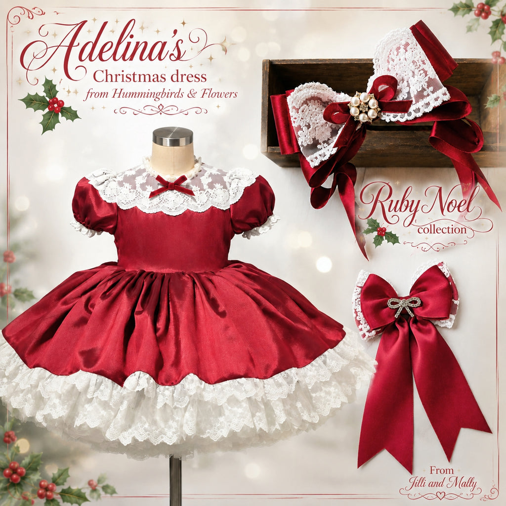 Ruby Noel Boujiee Bow m2m Hummingbirds & Flowers *Pre-Order TAT 4 weeks*
