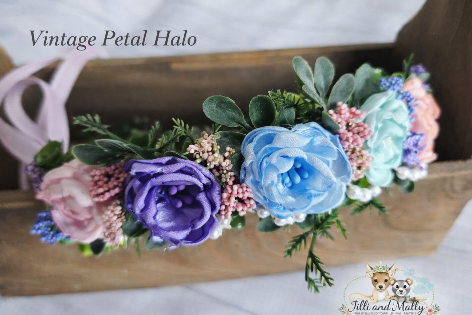 Vintage Petal Floral Halo