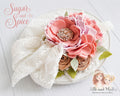 Sugar and Spice Large Wool Felt Floral Bloom *pre-order 4 wk turnaround*