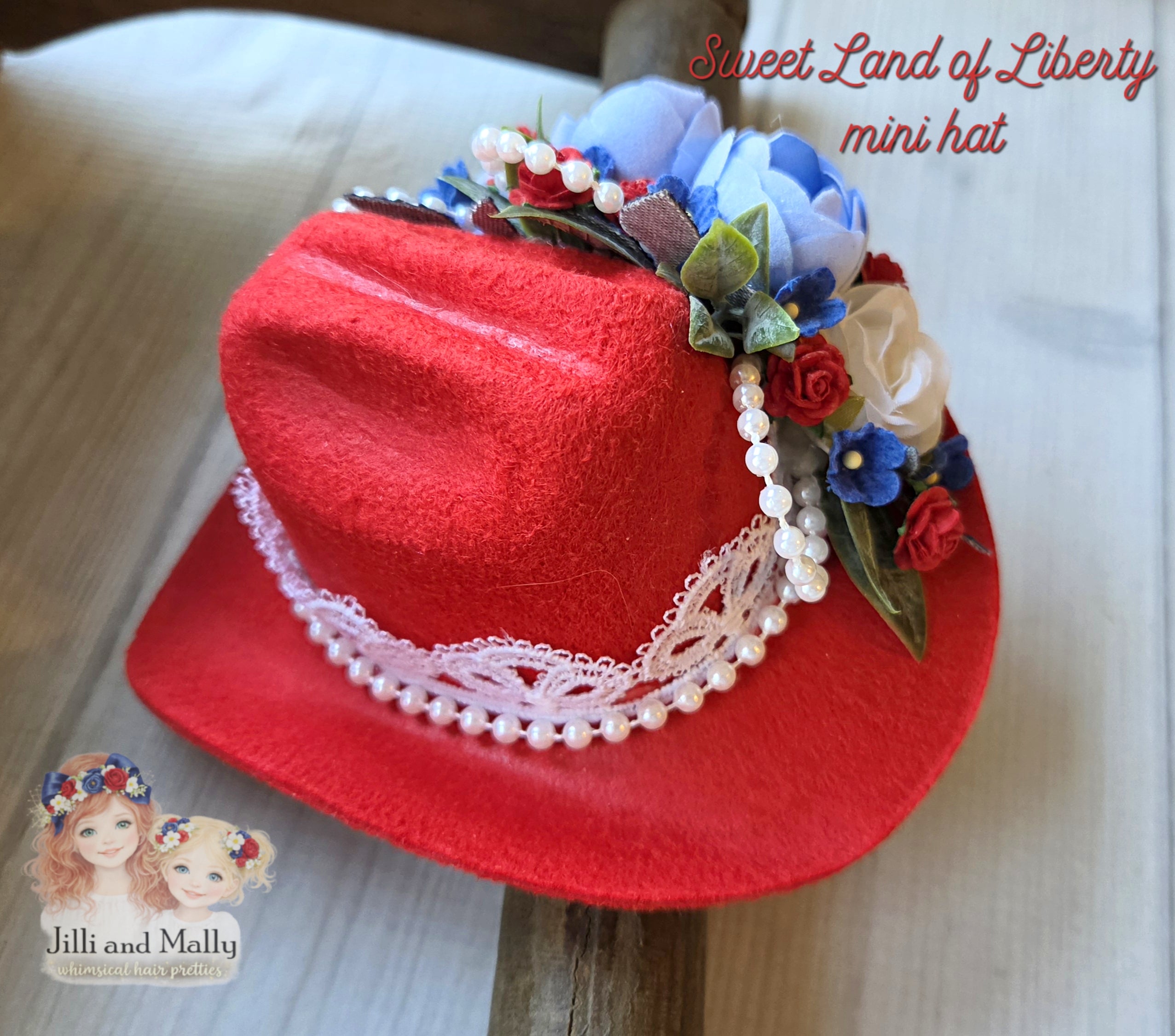 Sweet Land of Liberty Mini Cowgirl Hat