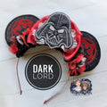 Dark Lord Full Sized Ears on Hard Headband Pre-order 4 wk TAT