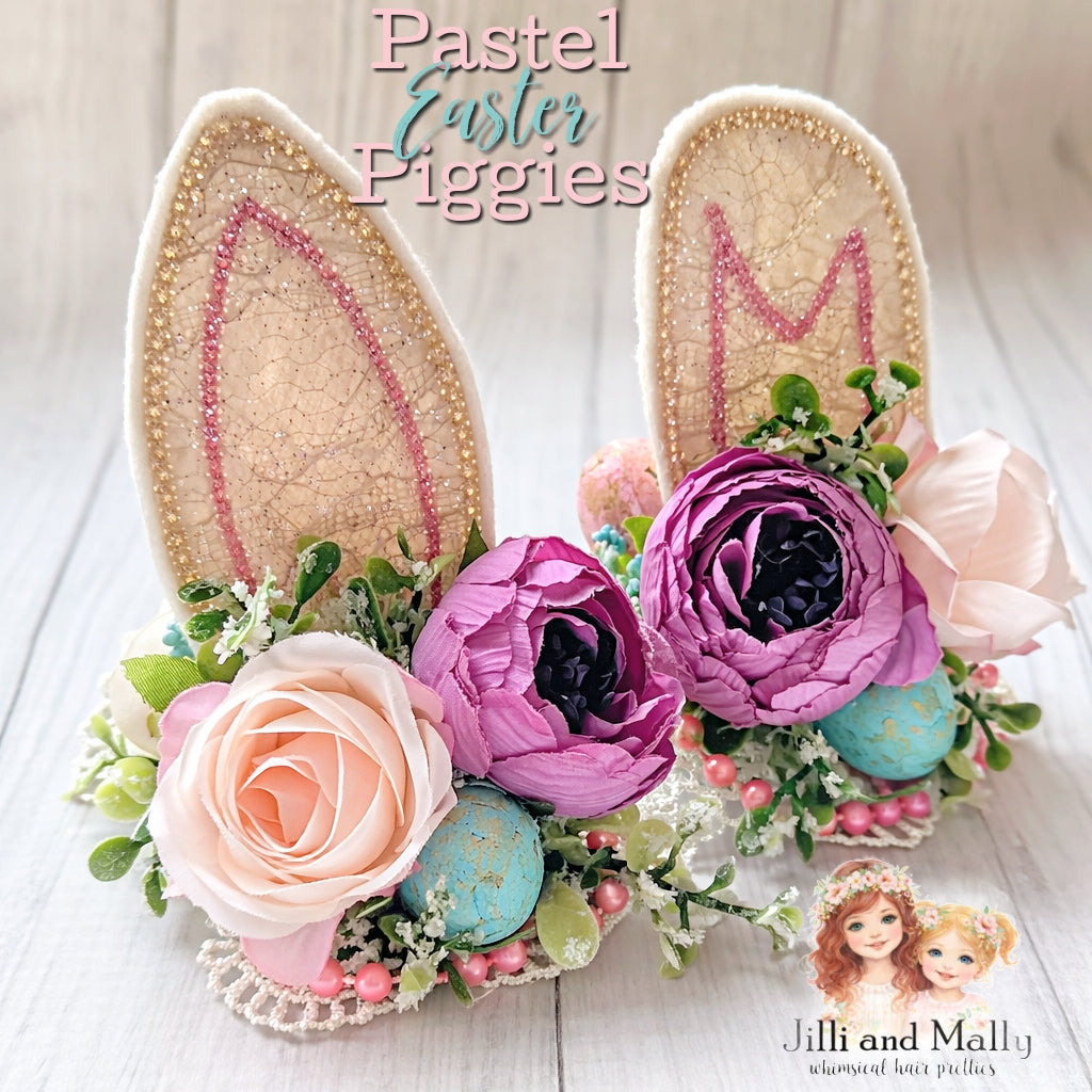 Pastel Easter Bunny Piggie Set