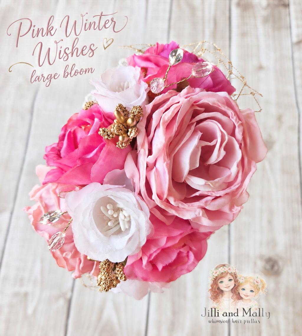 Pink Winter Wishes Large Bloom m2m AIB *made to order 4 wk turnaround*