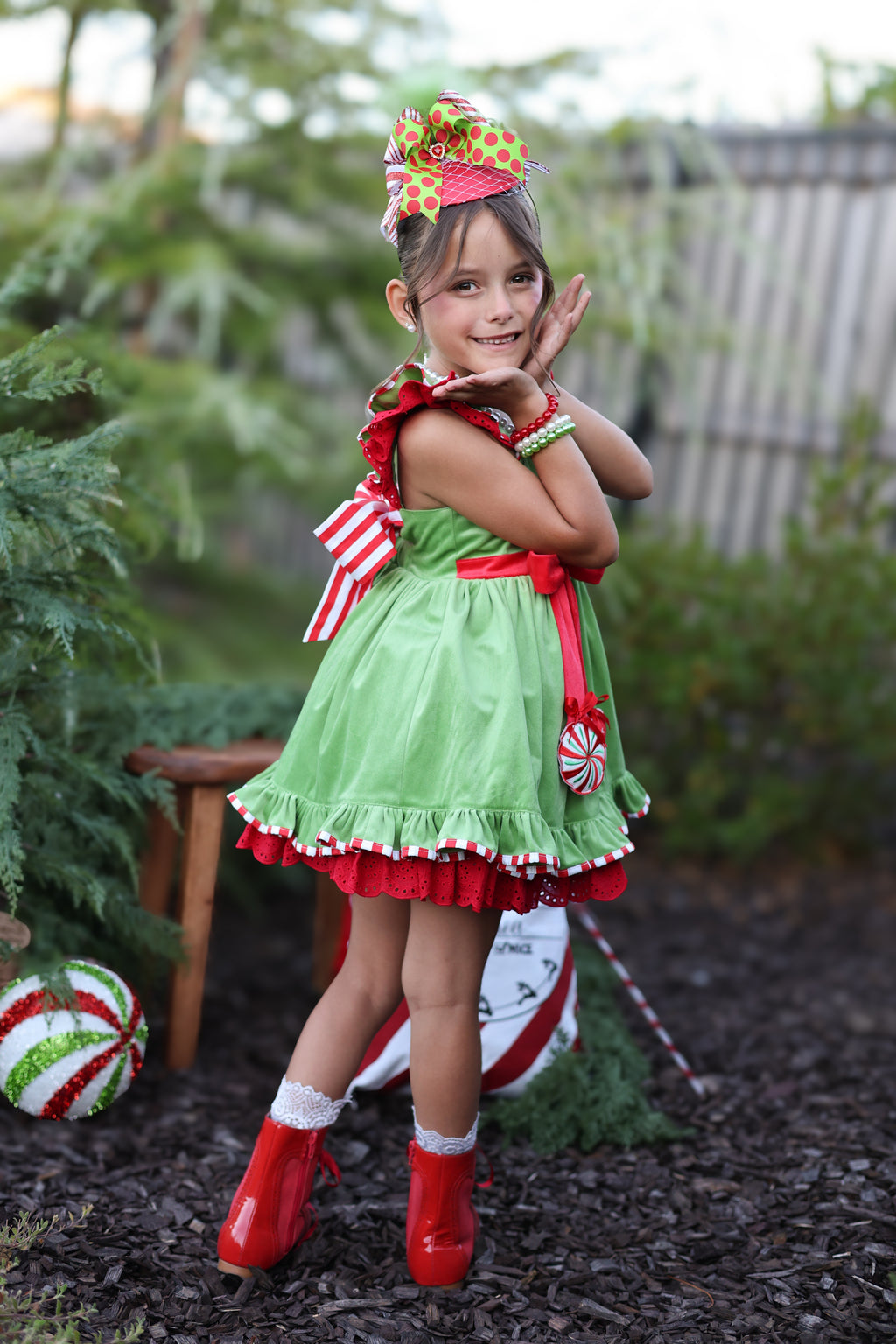 Stealing Christmas Fascinator Mini Hat m2m Three By the Sea *Made to Order with 4 week turnaround time*