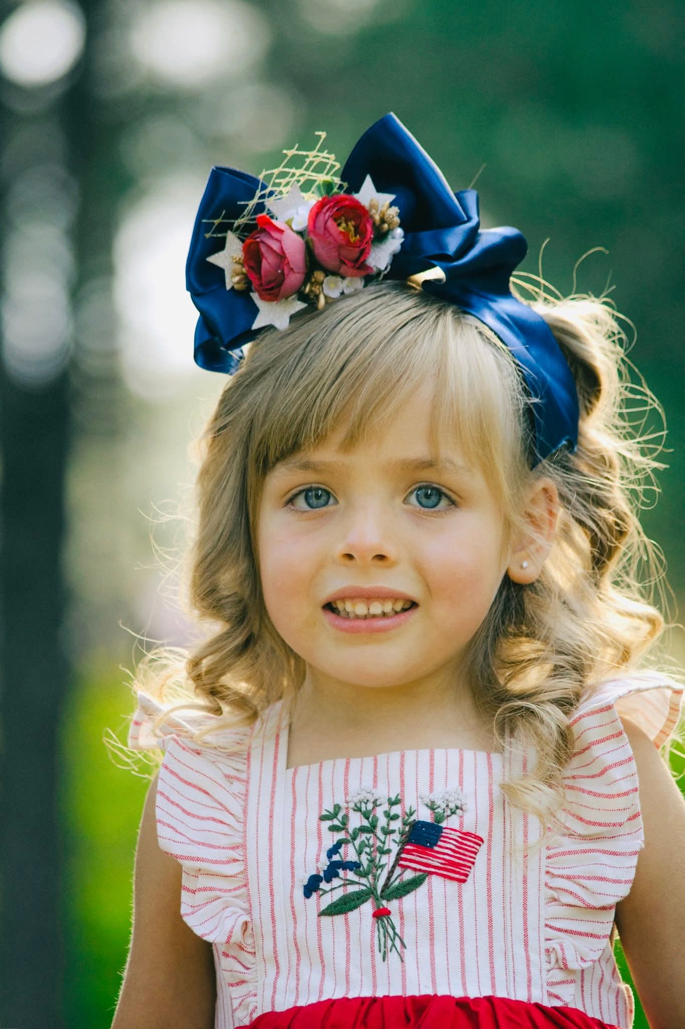 Miss America the Beautiful Floral Boujiee Bow *Pre-Order TAT 4 weeks*