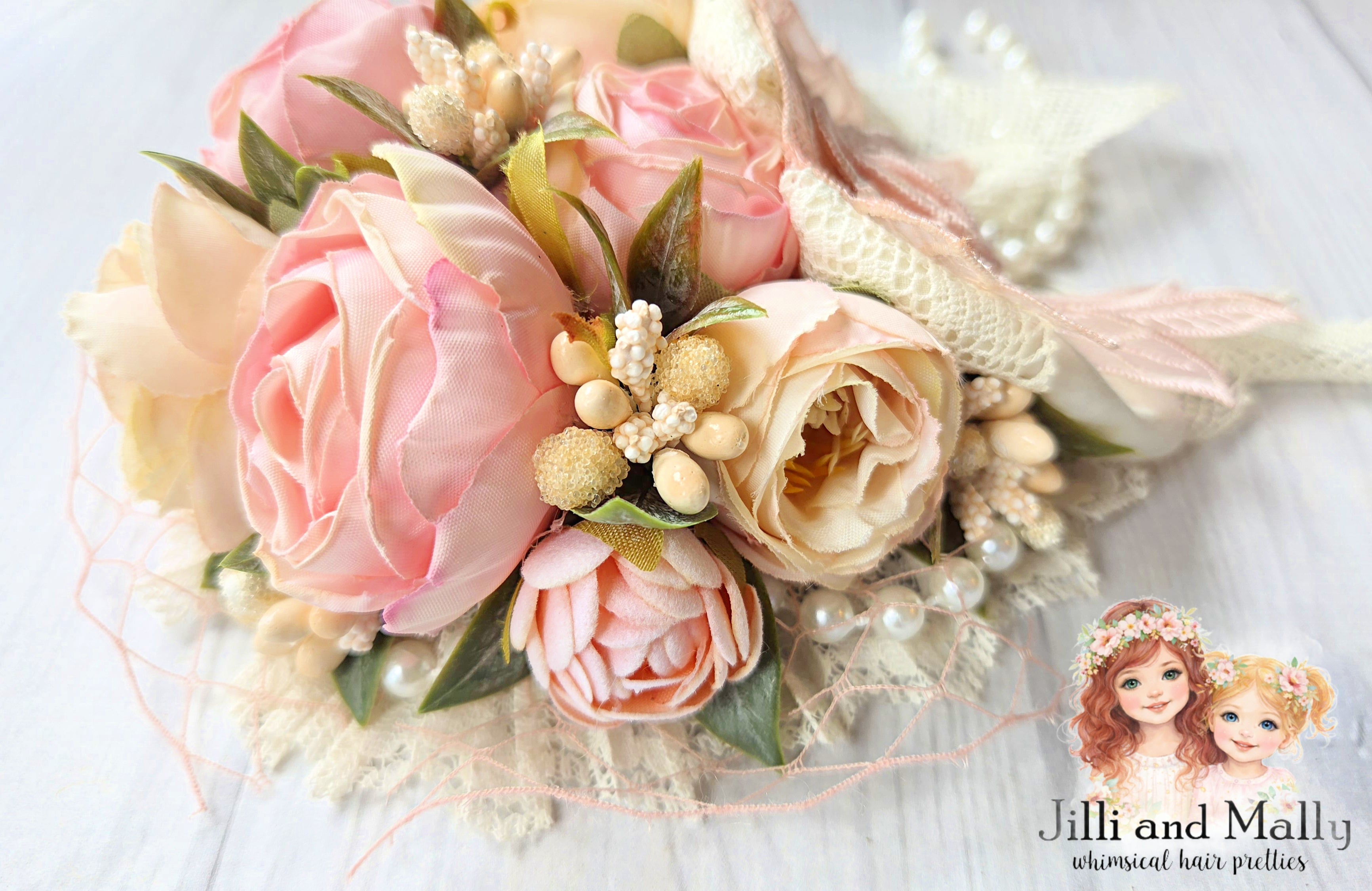 Blooming Blush Large Floral Hanky Bloom