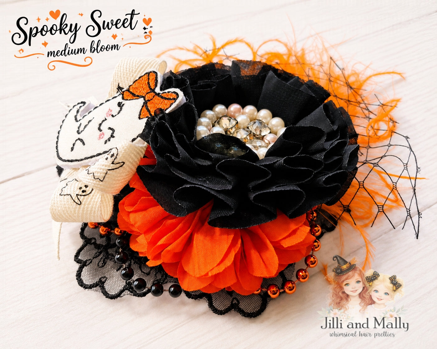 Spooky Sweet Halloween Medium Floral Bloom *pre-order 4 wk turnaround*