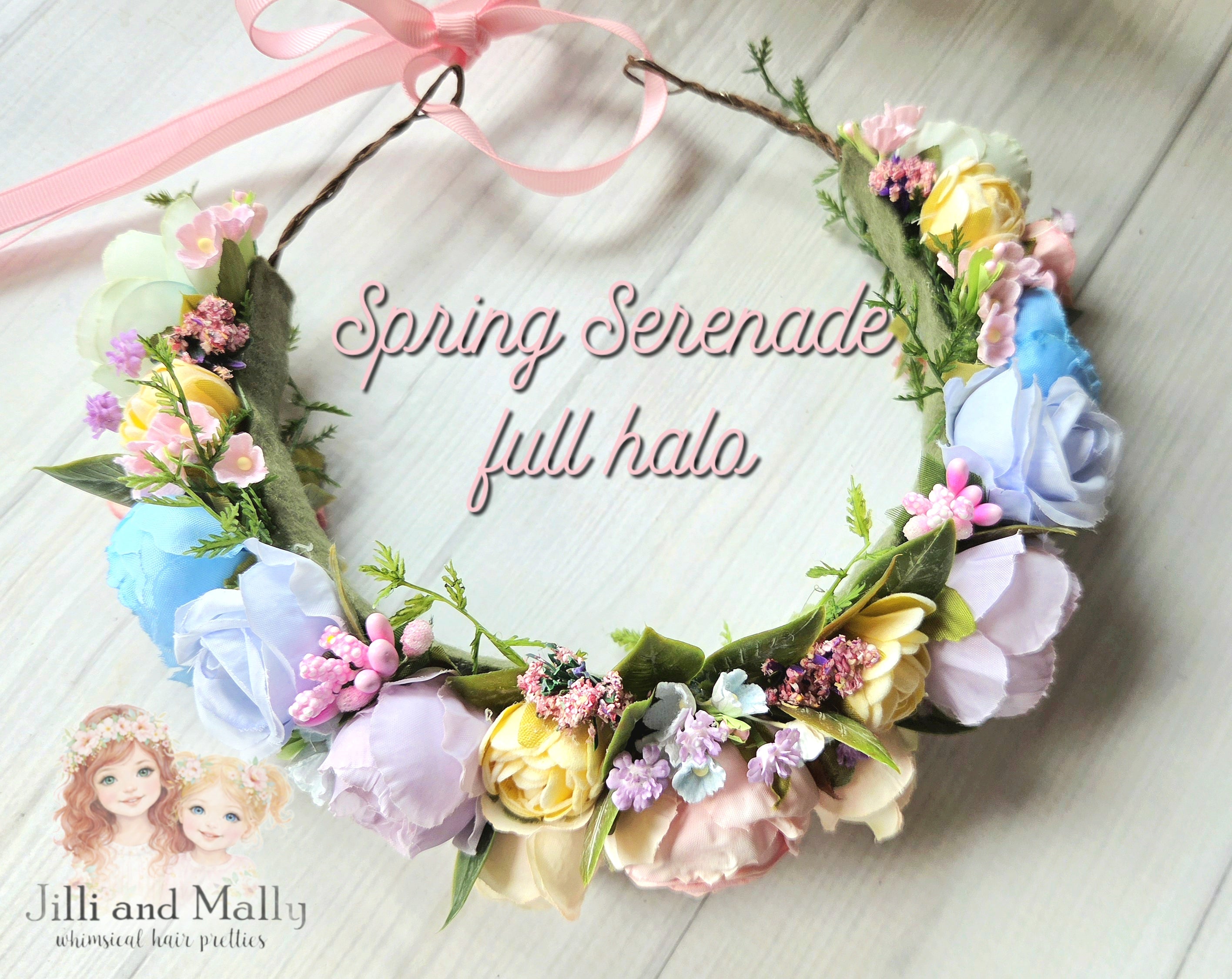 Spring Serenade Floral Halo m2m Three By the Sea