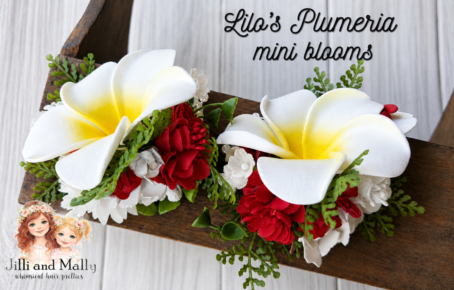 Lilo's Plumeria Mini Blooms~Single OR Piggies *Pre-order 4 wk turnaround*