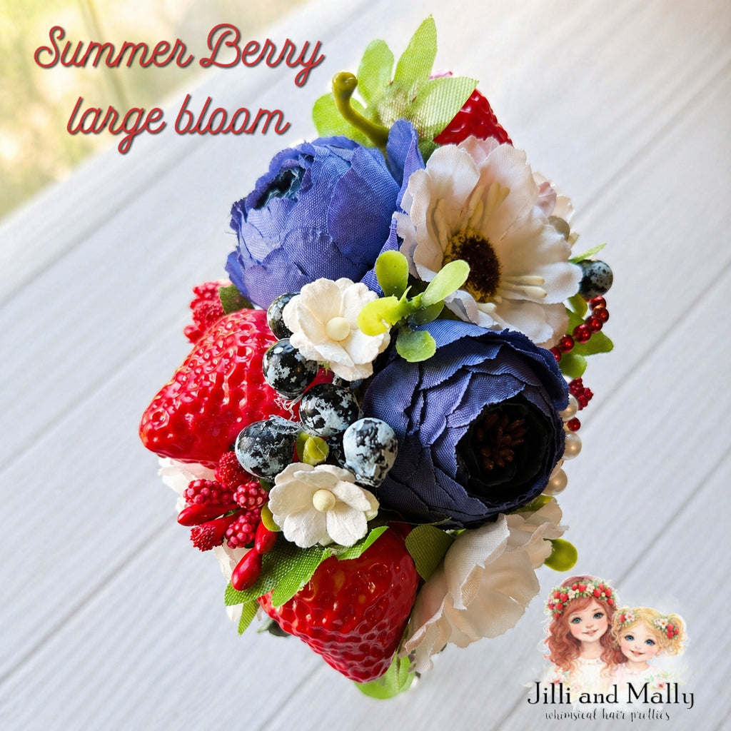 Sweet Summer Berries Large Floral Bloom m2m Stitches By the Million *pre-order 4 wk turnaround*