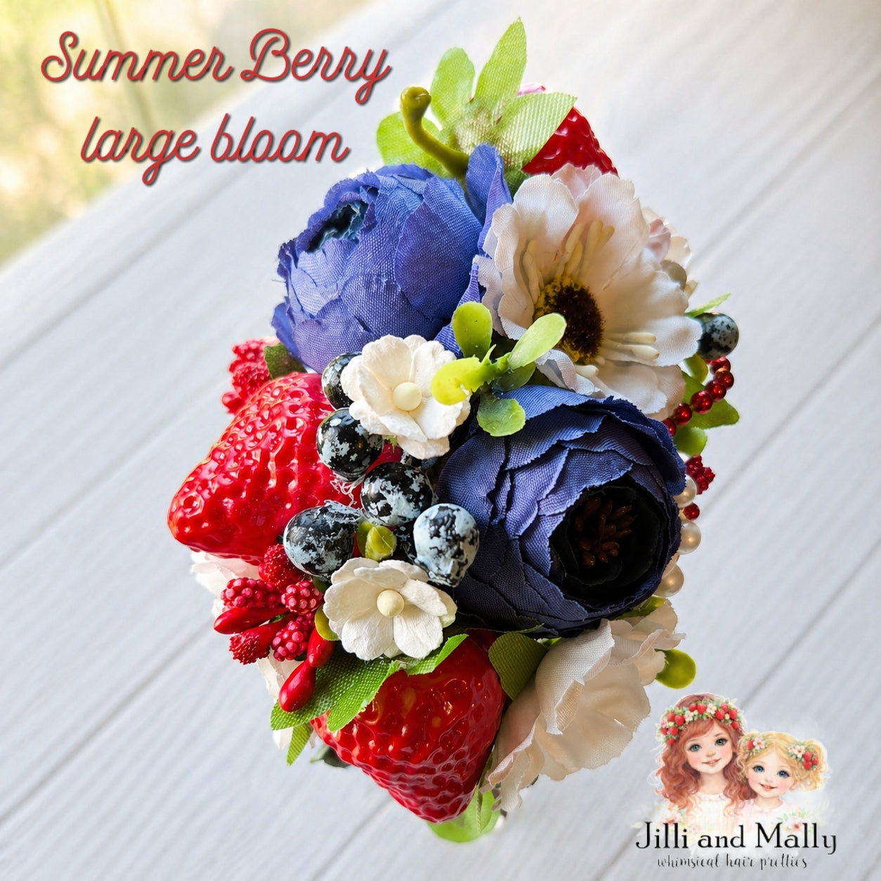Sweet Summer Berries Large Floral Bloom m2m Stitches By the Million *pre-order 4 wk turnaround*
