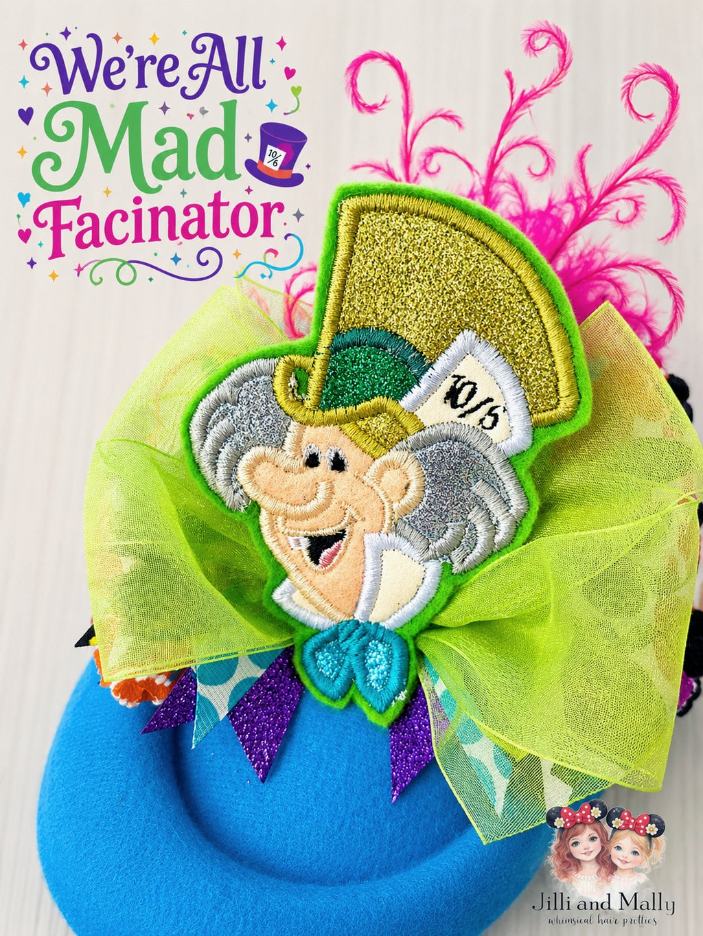 We're All Mad OTT Fascinator RTS