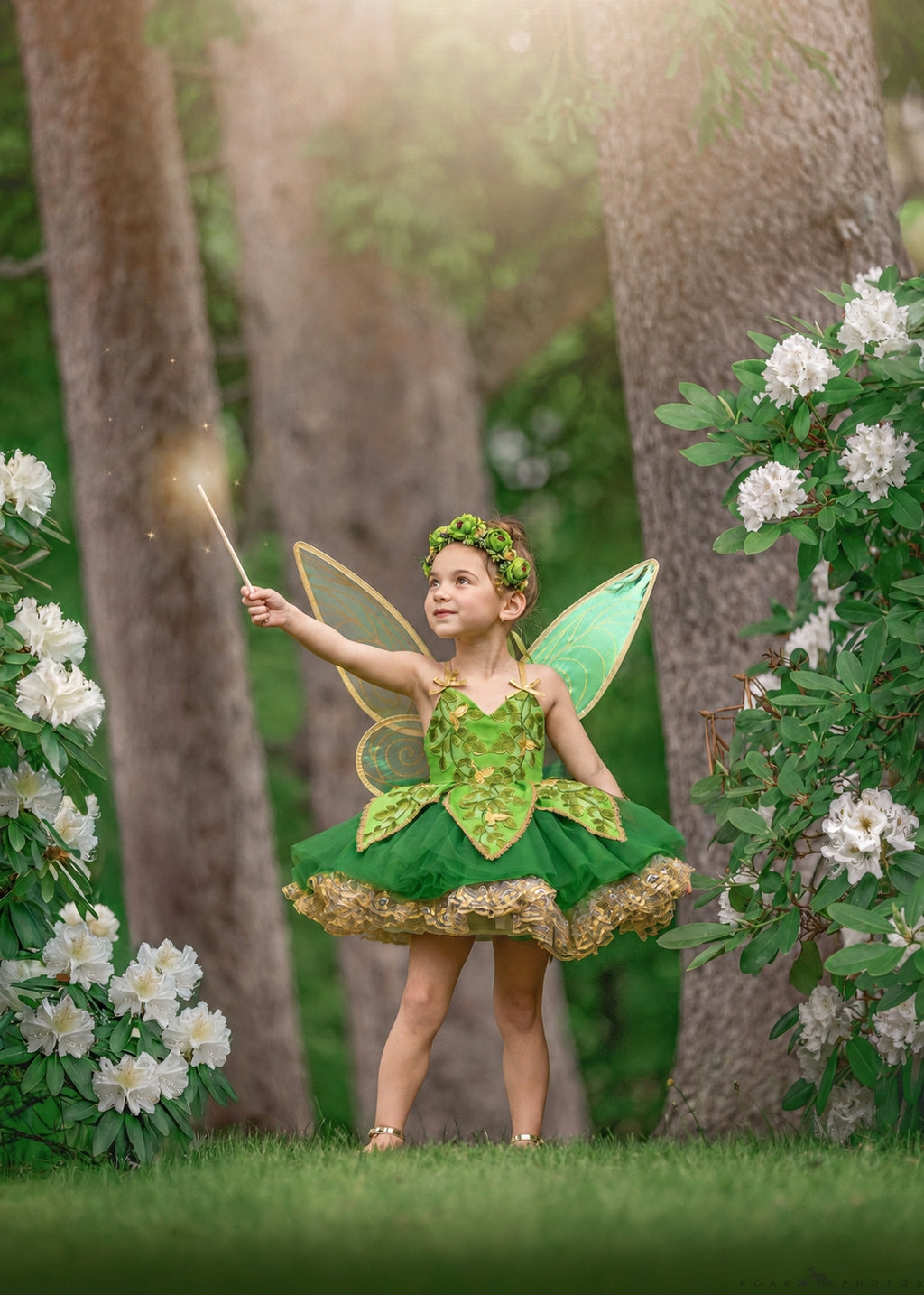 Pixie Hollow Floral Halo or Bun Wrap m2m Bitty Bundles of Joy *Pre-order 4 wk turnaround*