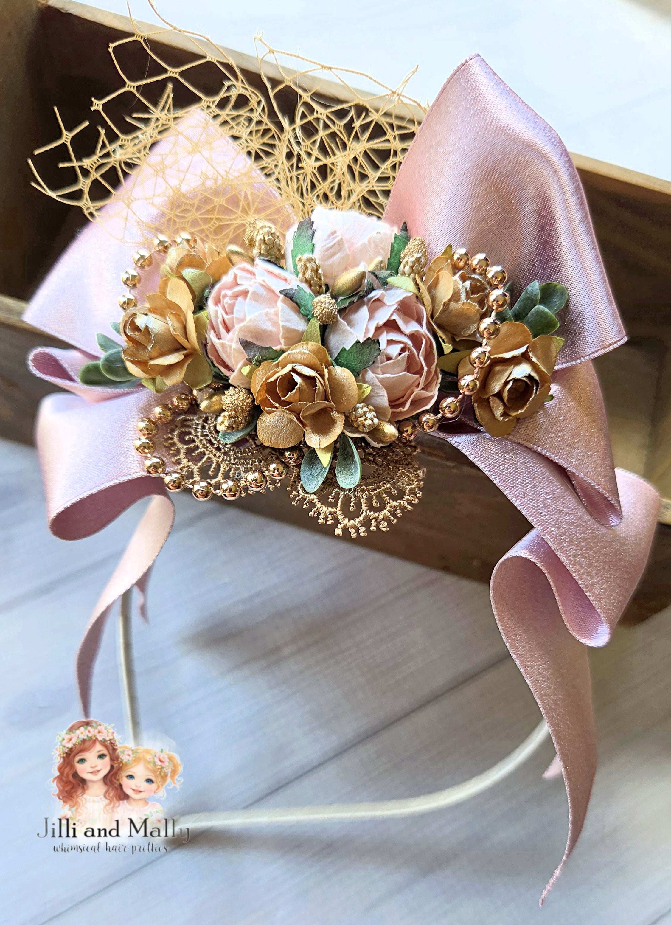 Dutchess of Dawn Floral Bow m2m La Petite Wardrobe *Pre-Order TAT 4 weeks*