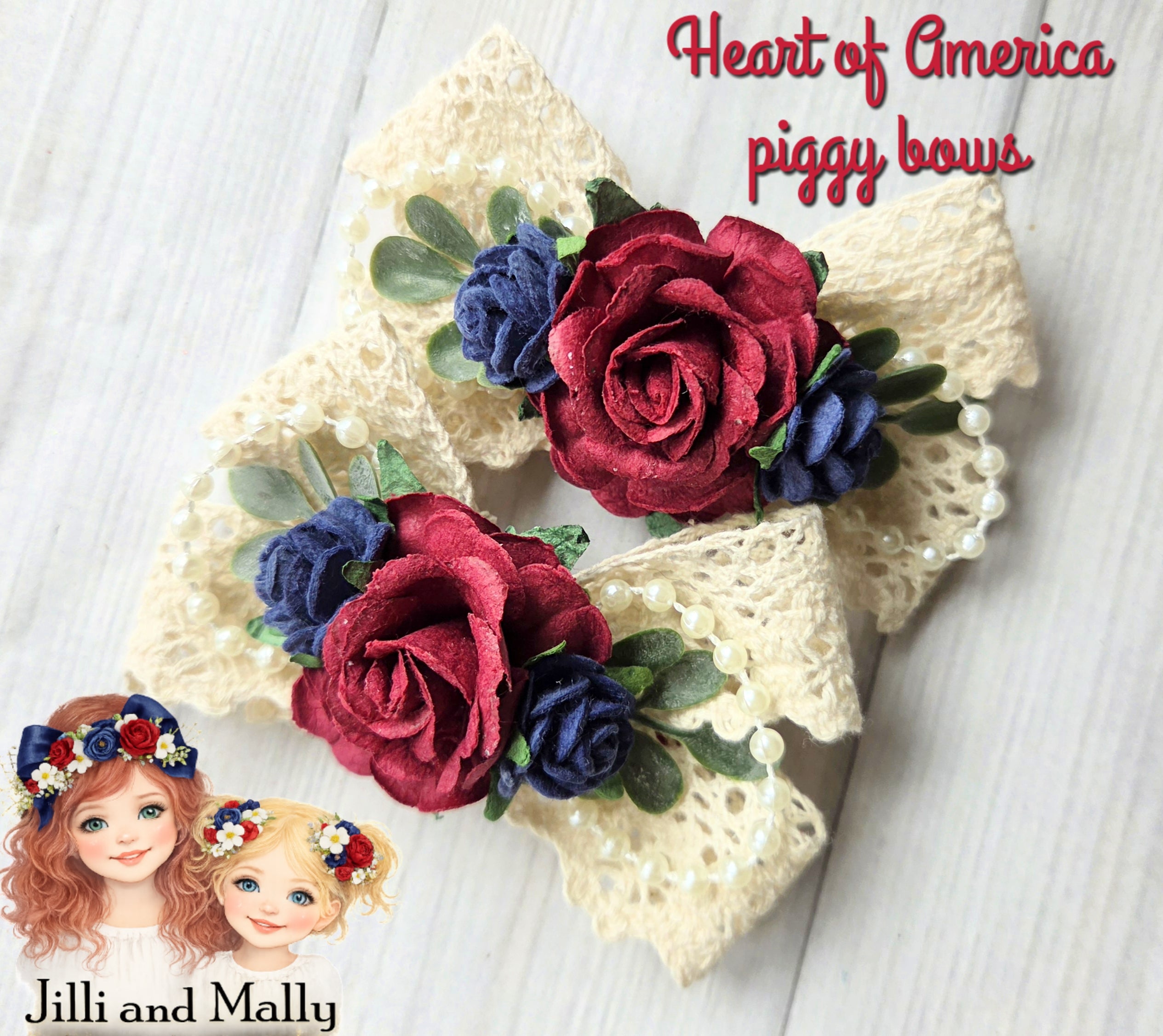 Heart of America Single OR Piggy Bows *Pre-order 4 wk turnaround*