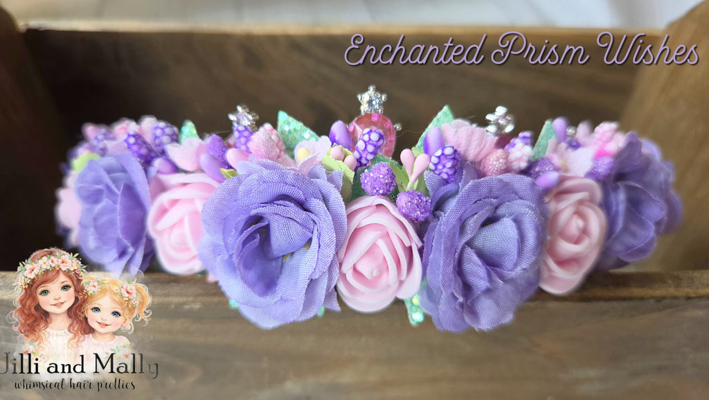 Enchanted Prism Wishes Floral Crown m2m Kada Children’s Boutique *Pre-Order-2 wk turnaround*