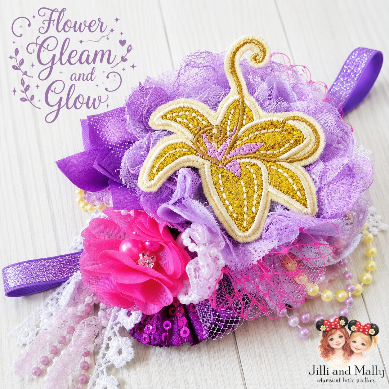 Flower Gleam and Glow Large Floral Bloom *pre-order 4 wk turnaround*