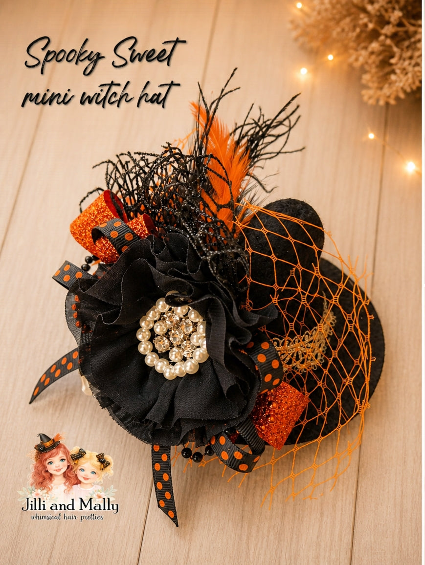 Spooky Sweet Mini Witch Hat m2m Two Roosters Clothing Co *Pre-order 4 wk turnaround time*