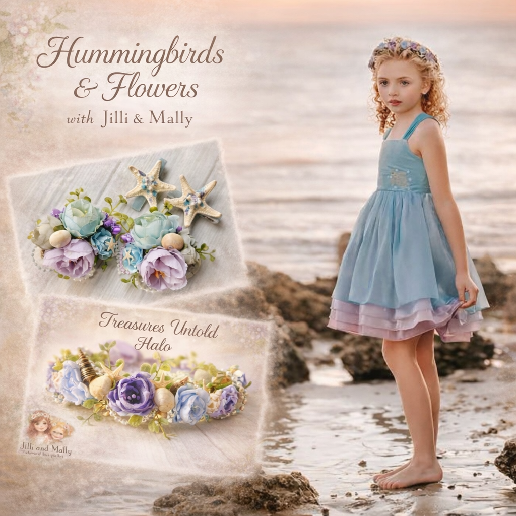 Treasures Untold Starfish Clips m2m Hummingbirds&Flowers *Pre-order 4 wk turnaround*