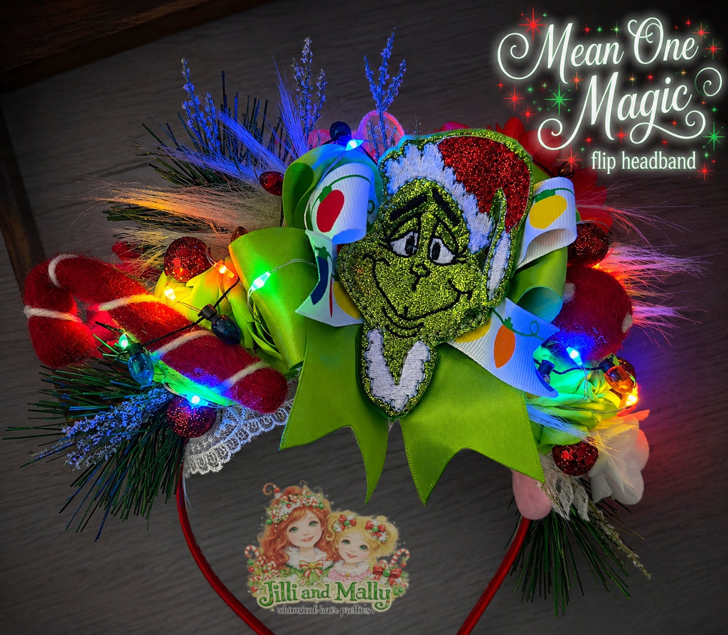 Whoville Light-Up FlipHeadband m2m Stella Maris *MTO 6 wk turnaround time*