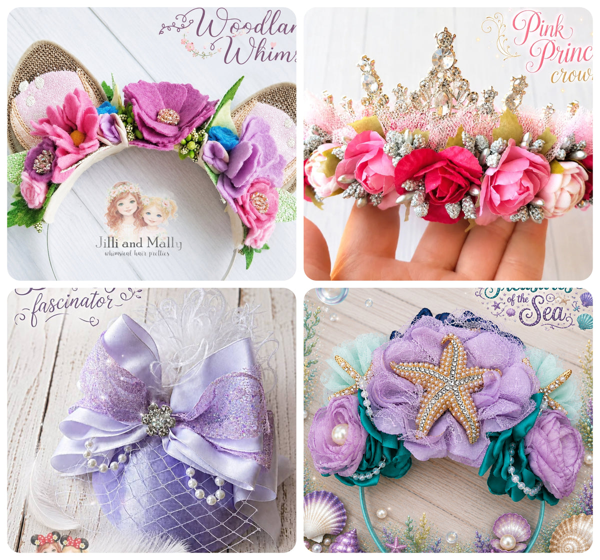 **CUSTOM** Fascinator, Mini Hat, Crown, Halo OR Ears *Made to order with 4-6 week turnaround time*