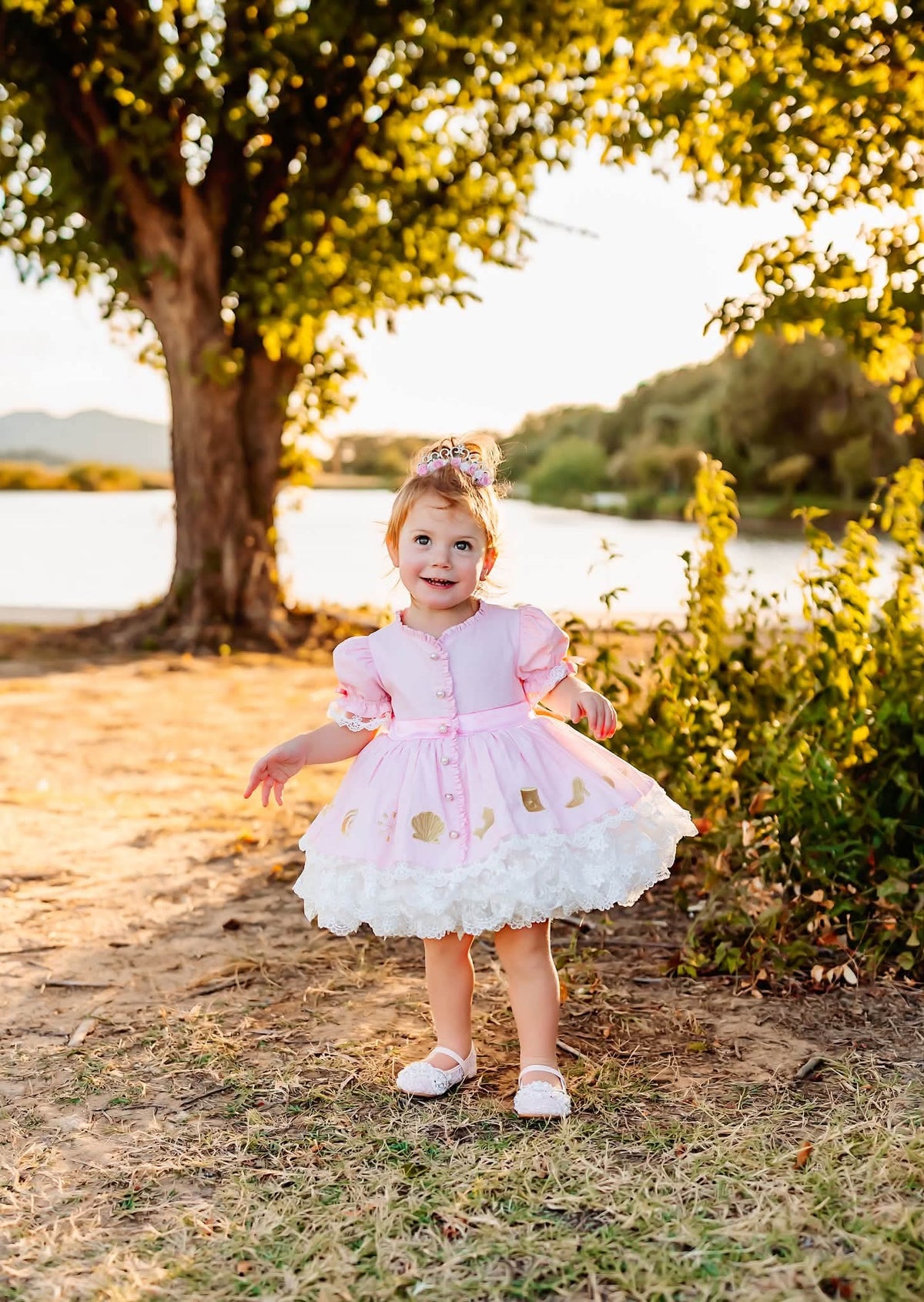 Petite Princess Mini Floral Crown m2m The Golden Three *Made to Order- 4 wk turnaround*