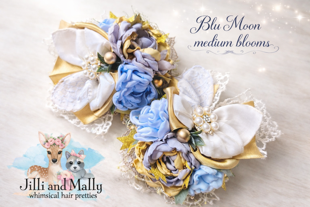 Blue Moon Medium Floral Hankie Bloom