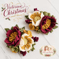 Victorian Christmas Wool Felt Small Floral Bloom sold separately *made to order 4 wk turnaround*