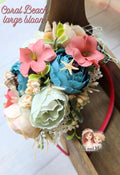 Coral Beach Large Floral Bloom m2m Mia Miel *pre-order 4 wk turnaround*