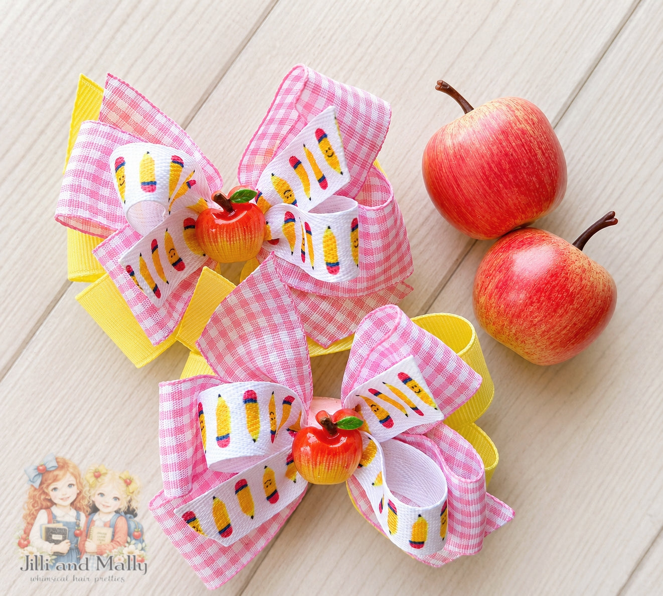 Teacher's Pet Single OR Piggy Bows m2m Always In Bloom *Pre-order 4 wk turnaround*
